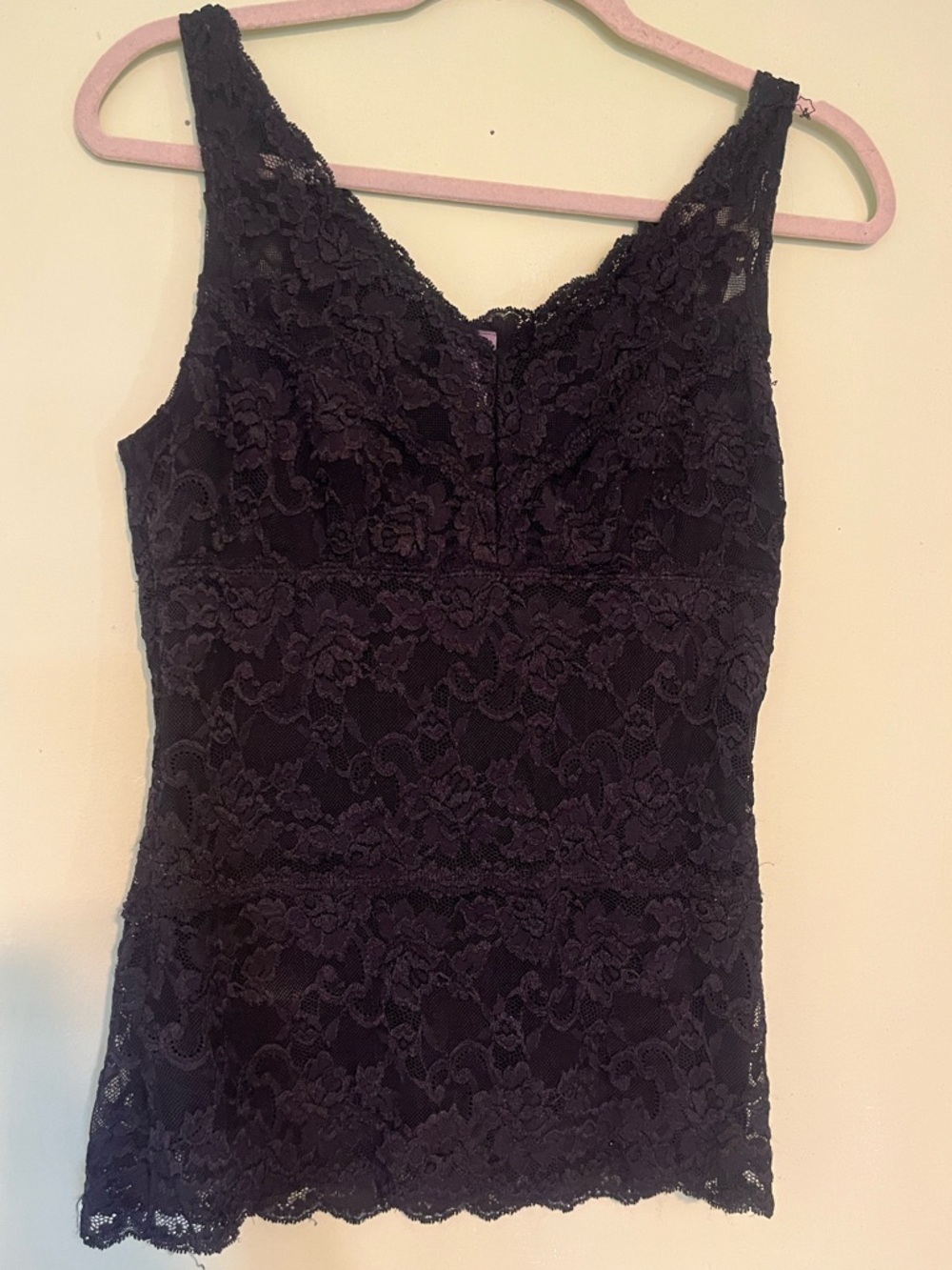 Hanky Panky Black Floral Lace Camisole
